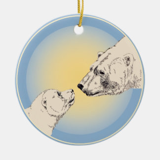 Regalo personalizado de madre de ornamento de oso