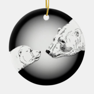 Regalo personalizado de madre de ornamento de oso 