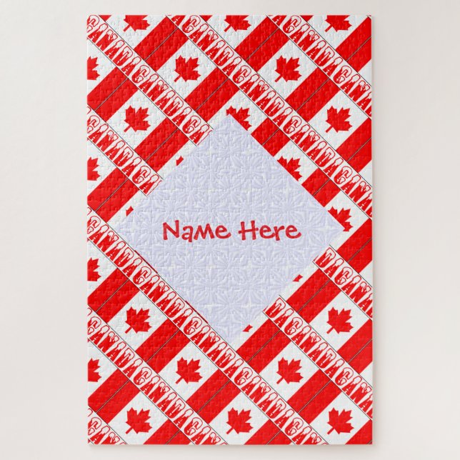 Regalo personalizado de rompecabezas de la bandera (Vertical)