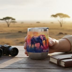 Regalo personalizado de safari al atardecer con el