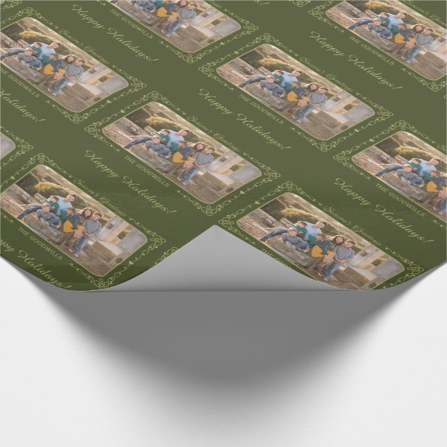 Regalo Personalizado de saludos de temporada Papel de env (Esquina)