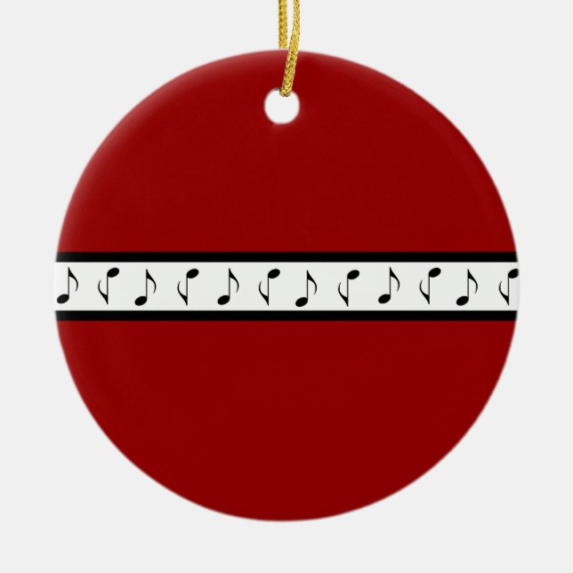 Regalo personalizado del ornamento de la música de (Frente)