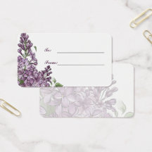 Regalo Personalizado Floral Lila Minimalista Para