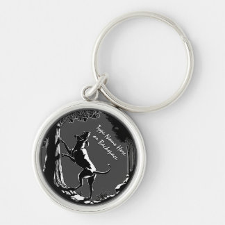 Regalo personalizado llavero del perro de caza del