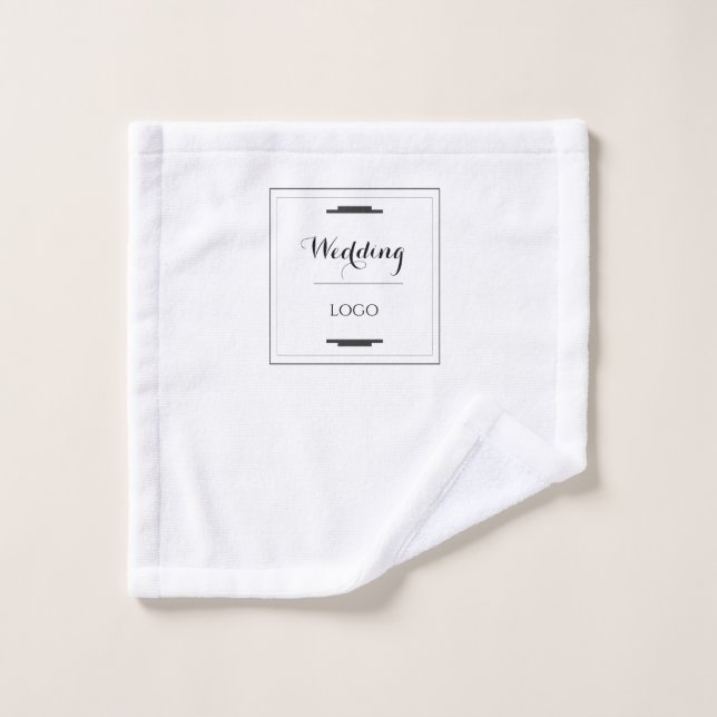 Regalo Personalizado Moderno Elegante para Boda (Toallita)