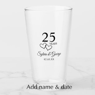 Regalo personalizado para el 25 aniversario Elegan