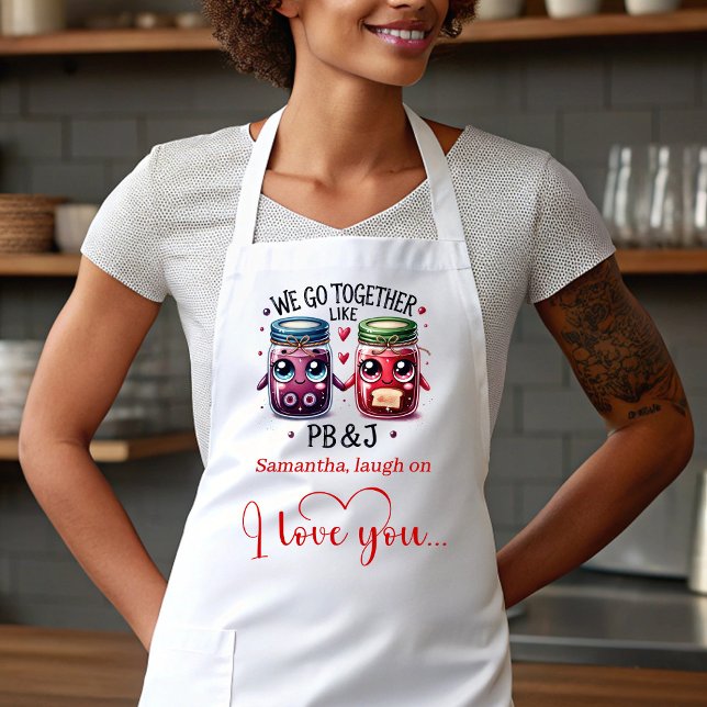 Regalo Personalizado para Novio Delantal de Comida (Personalized Gift for Boyfriend Funny Food Apron)