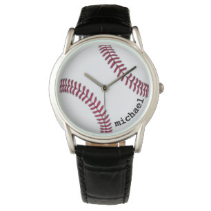 Regalo personalizado reloj del béisbol de las