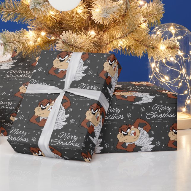 Regalo Personalizado TAZ™ Papel de envolvimiento navideño (Vacaciones)