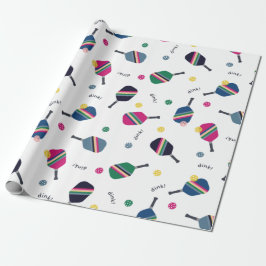 Regalo Pickleball Divertido Paddles rayados Papel de envo