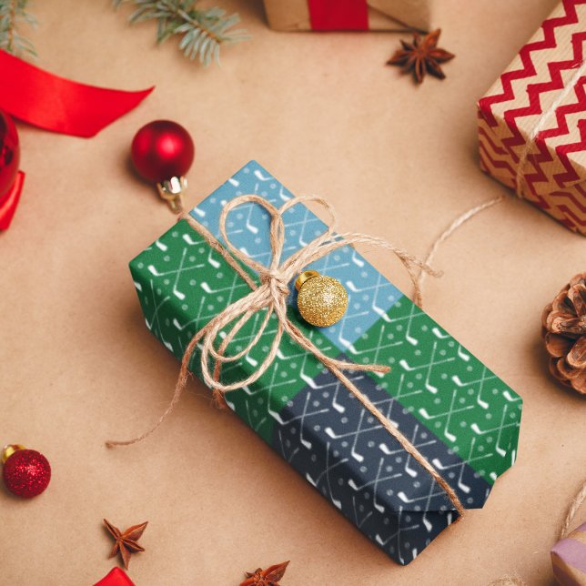 Regalo Placa de papel del patrón del club de golf (golf club pattern birthday packing gift wrap,gift wrapping paper,return gift wrap paper,paper gift)