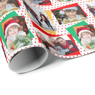 Regalo Plantilla de papel de Navidades de fotografía de