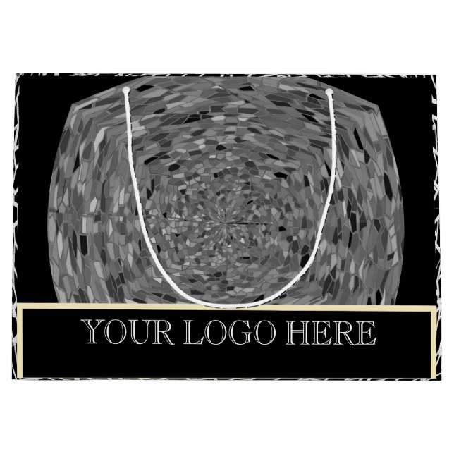 REGALO _ PLATA NEGRO BOLSA DE REGALO GRANDE (Anverso)