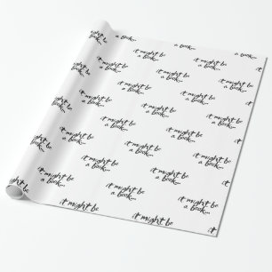 Regalo Podría ser un papel de envolvimiento de libros