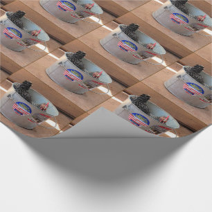 Regalo Pollo en papel de envolver cubo