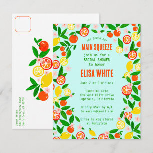 REGALO PRINCIPAL Citrus PERSONALIZADO Invitación d