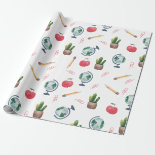 Regalo Profesor de escuela lindo papel de envoltura brill