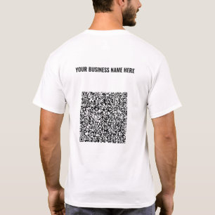 Regalo promocional de camisetas con código QR y co