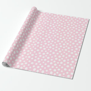 Regalo Puntos blancos sobre papel de envolver rosa claro