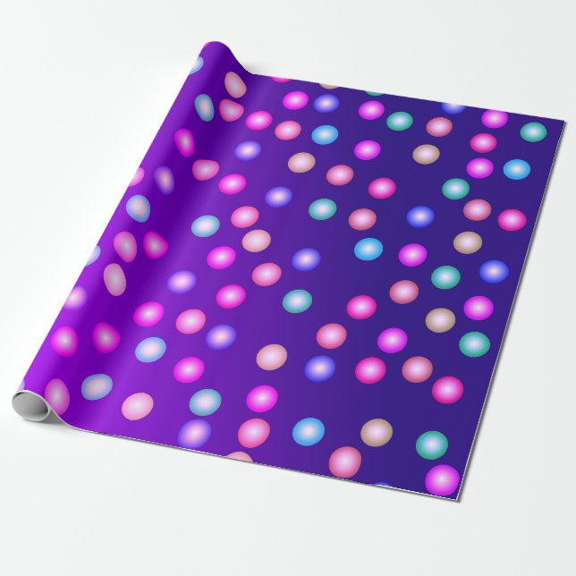 Regalo Puntos de color 2 Papel de ajuste (Desenrollado)
