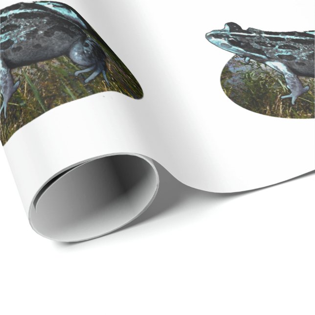 Regalo Rana de hierbas, papel de envolver (Esquina del rollo)