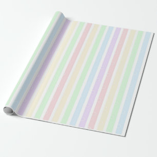 Regalo rayas de arcoiris pastel Papel de envolver