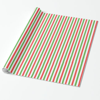 Regalo Rayas del navidad a través del papel de embalaje