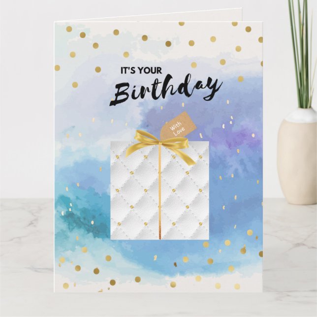 Regalo real | Tarjeta de cumpleaños (Anverso)