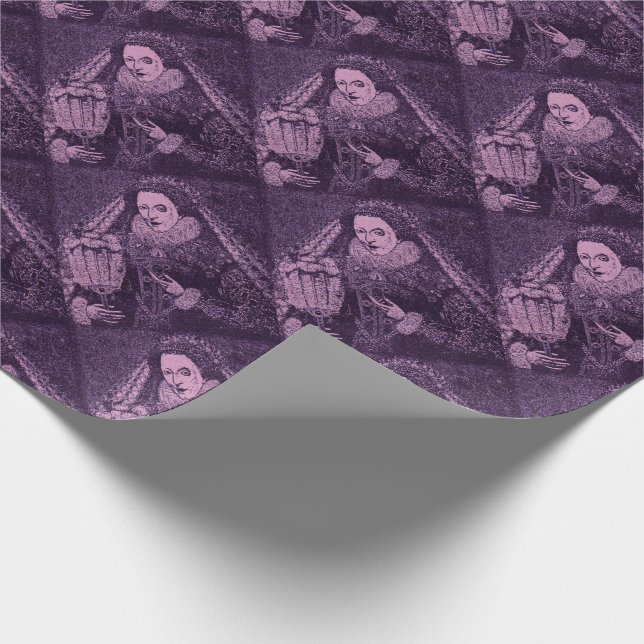 Regalo Reina Isabel I en papel de lavanda (Esquina)
