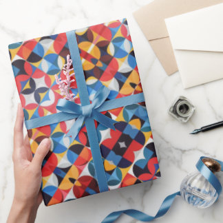 Regalo Resumen del patrón de Bauhaus Papel de ajuste de a