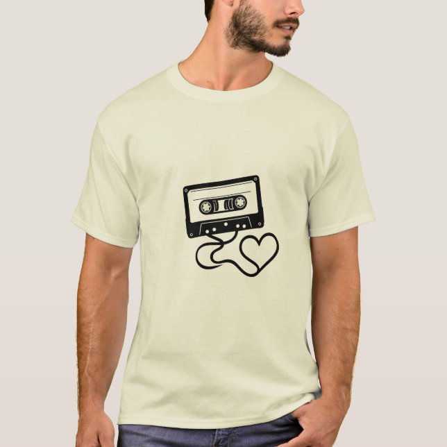 Regalo retro para papá o mamá — Camiseta de Casset (Anverso)