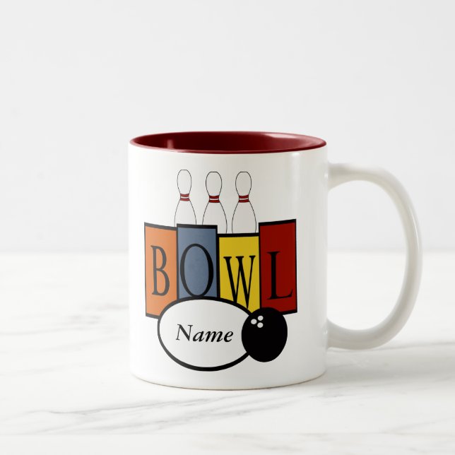Regalo retro personalizado de la taza de los bolos (Derecha)