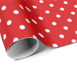 Regalo Rojo tomate | Papel de ajuste de puntos de polka b