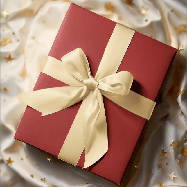 Regalo Rojo tradicional - Rollo sólido de papel envuelto (Subido por el creador)