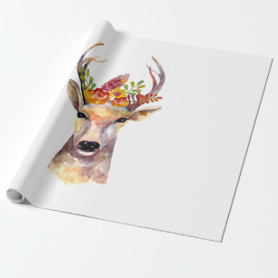 Regalo Roll boho de papel de envolvimiento de 60lb Buck H