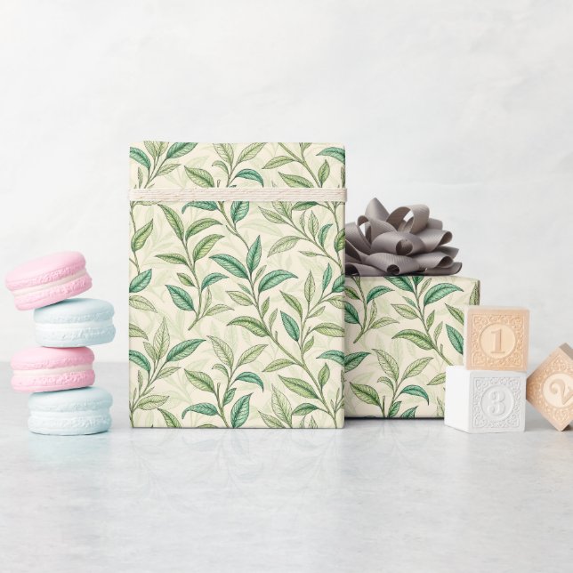 Regalo Rollo de papel de ajuste de hojas de té deorativas (Baby Shower)