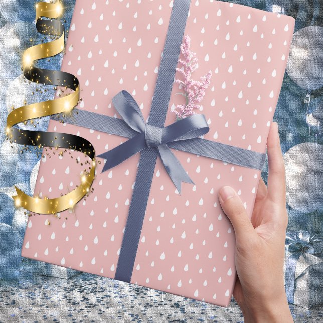 Regalo Rollo de papel de ajuste de patrón de lluvia dulce (Subido por el creador)