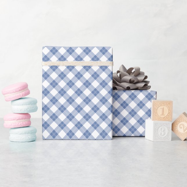 Regalo Rollo de papel de ajuste de patrón de verificación (Baby Shower)