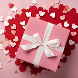 Regalo Rollo de papel de ajuste de tulipanes rosados