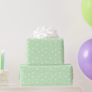Regalo Rollo de papel de ajuste verde del patrón de estre