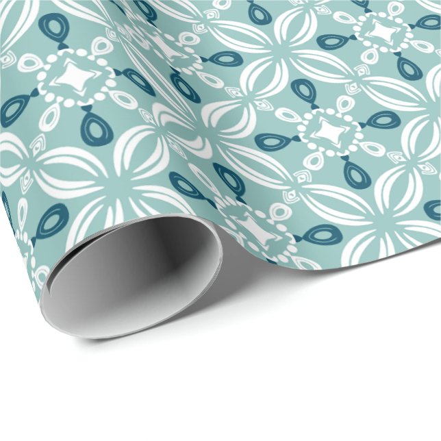 Regalo Rollo de Papel de Envoltura Petaline (Niebla Oceán (Esquina del rollo)