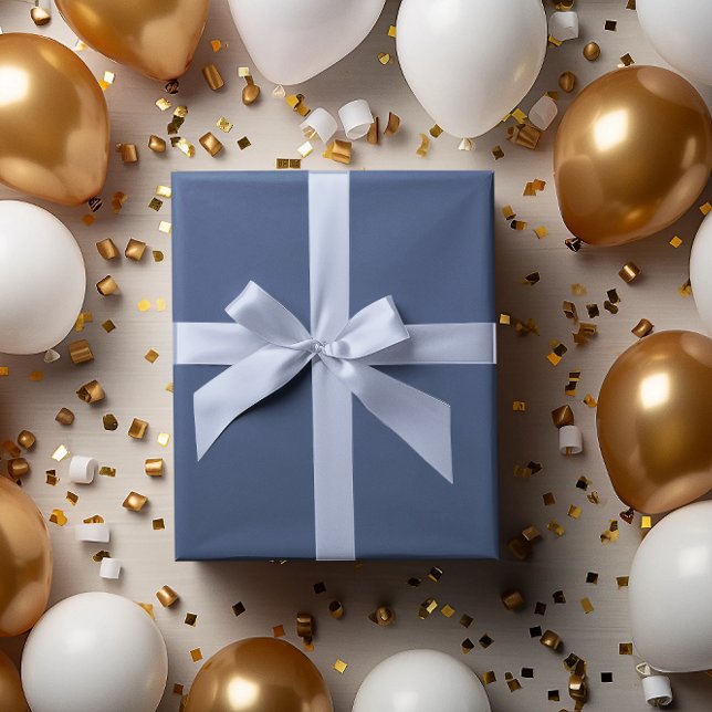 Regalo Rollo de papel de envolver azul natural de moda (Subido por el creador)