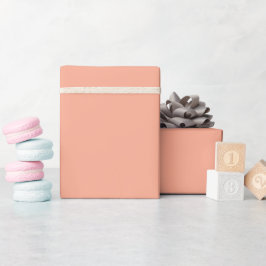 Regalo Rollo de papel de envolver sólido de melocotón sua