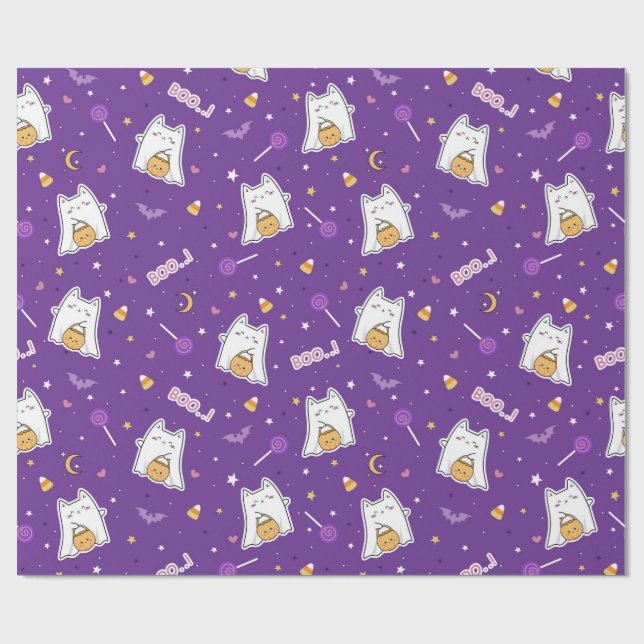 Regalo Rollo de papel de envolvimiento de gatitos de Hall (Superficie plana)