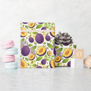 Regalo Rollo de papel de envolvimiento de patrón de fruta