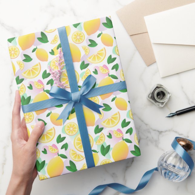 Regalo Rollo de papel de envolvimiento de patrón de limón (Regalar)