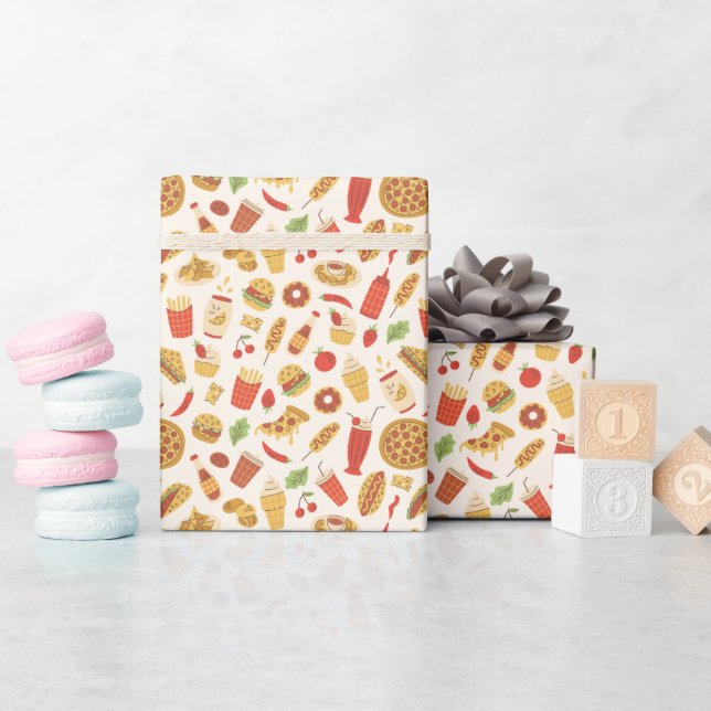 Regalo Rollo de papel de envolvimiento de patrones de com (Baby Shower)