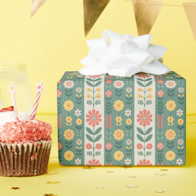 Regalo Rollo de papel de envolvimiento de rayas populares (Fiesta de cumpleaños )