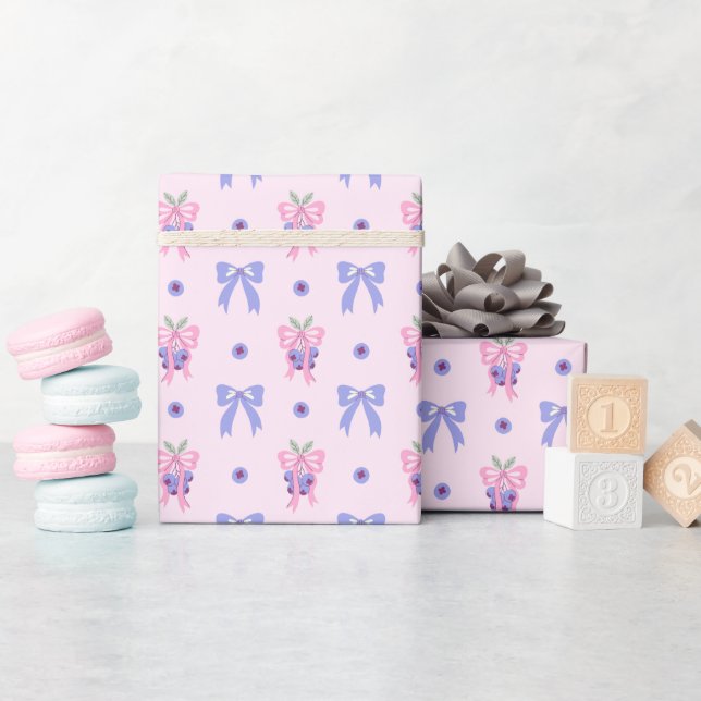 Regalo Rollo de papel de envolvimiento del patrón de arán (Baby Shower)