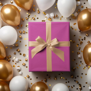 Regalo Rollo de papel de envolvimiento rosa de Fuchsia